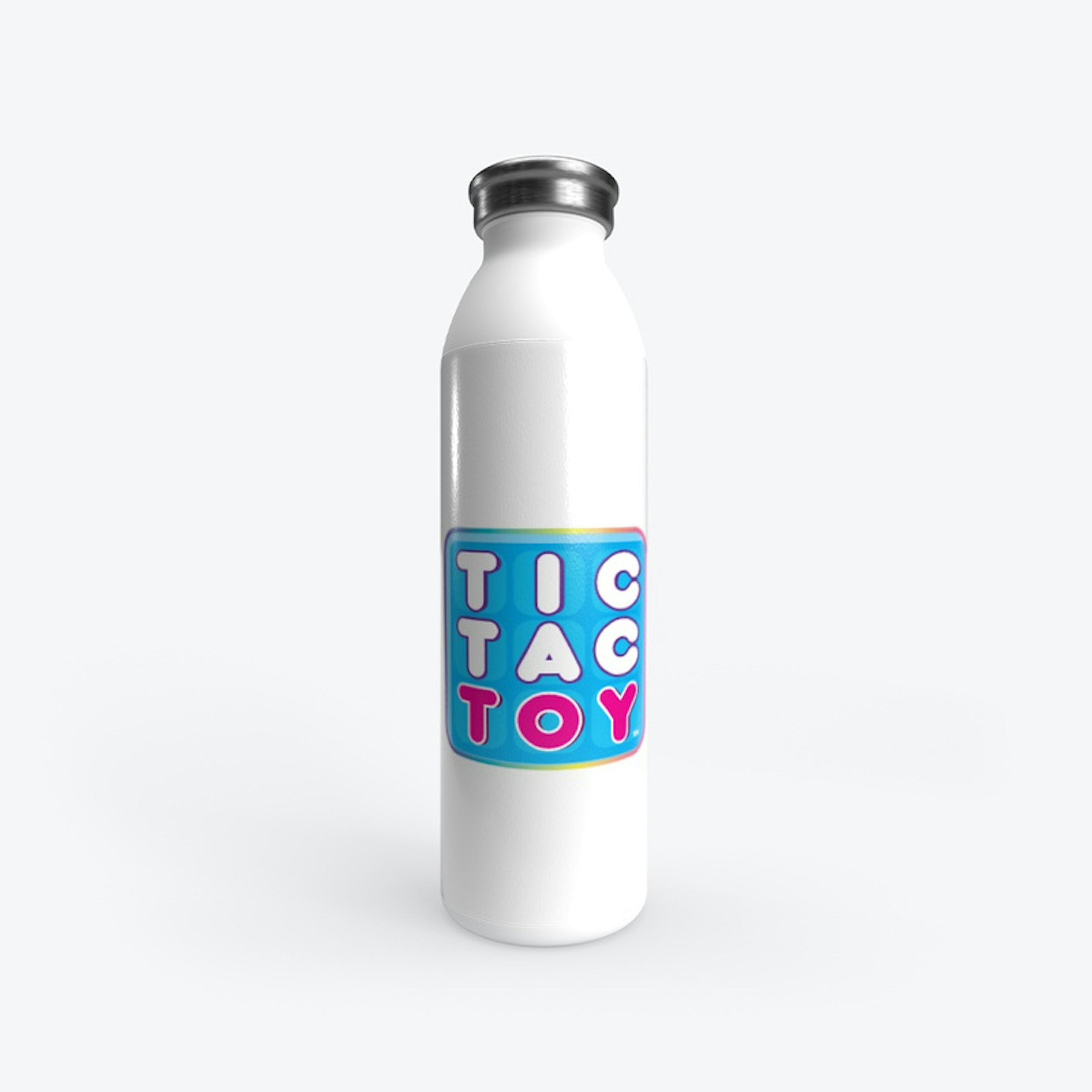 Tic Tac Toy Logo (Water Bottles)