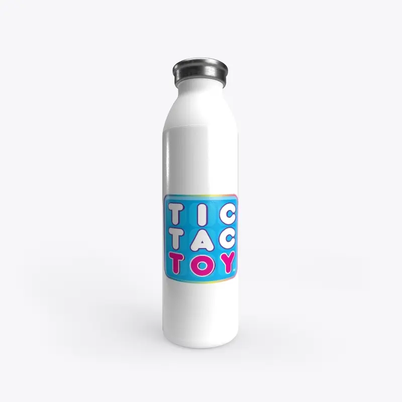 Tic Tac Toy Logo (Water Bottles)